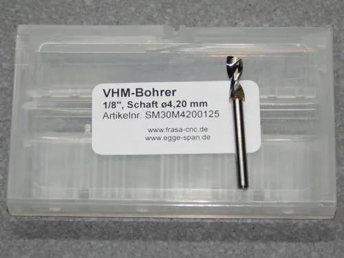 VHM-Bohrer mit 1/8 Schaft � 4.20mm