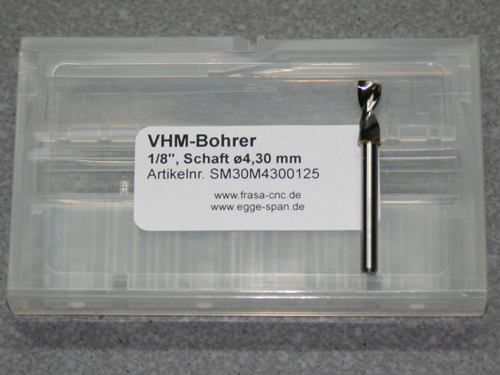 VHM-Bohrer mit 1/8 Schaft  4.30mm