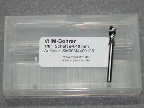 VHM-Bohrer mit 1/8 Schaft � 4.40mm