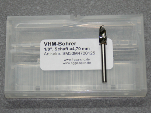VHM-Bohrer mit 1/8 Schaft  4.70mm