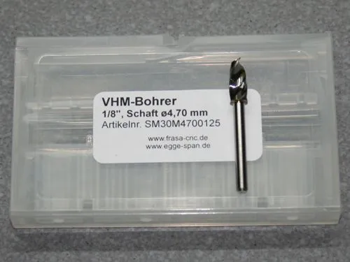 VHM-Bohrer mit 1/8 Schaft � 4.70mm