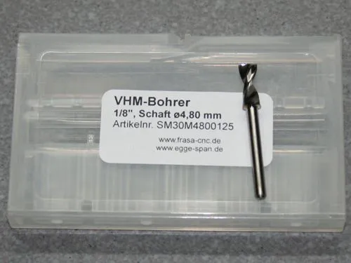 VHM-Bohrer mit 1/8 Schaft � 4.80mm