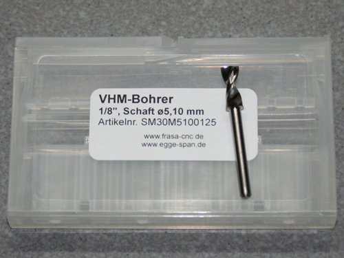 VHM-Bohrer mit 1/8 Schaft  5.10mm