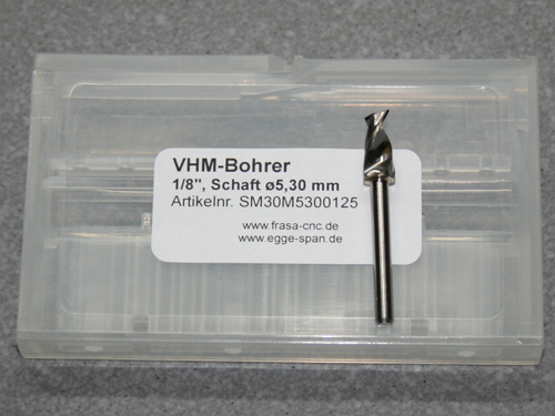 VHM-Bohrer mit 1/8 Schaft Ø 5.30mm