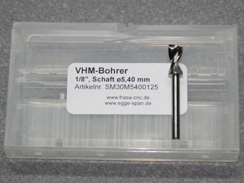VHM-Bohrer mit 1/8 Schaft  5.40mm