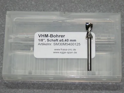 VHM-Bohrer mit 1/8 Schaft � 5.40mm