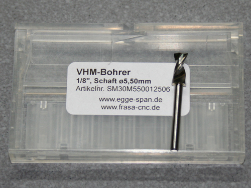 VHM-Bohrer mit 1/8 Schaft  5.50mm