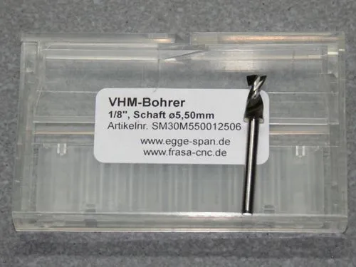 VHM-Bohrer mit 1/8 Schaft � 5.50mm