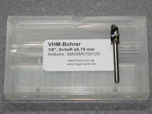 VHM-Bohrer mit 1/8 Schaft � 5.70mm