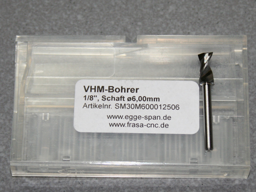 VHM-Bohrer mit 1/8 Schaft  6.00mm