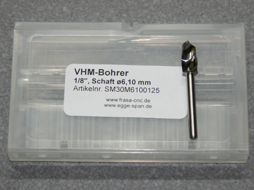 VHM-Bohrer mit 1/8 Schaft Ø 6.10mm