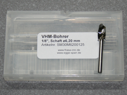 VHM-Bohrer mit 1/8 Schaft  6.20mm