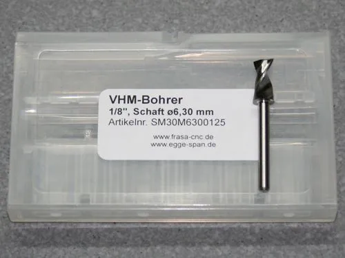 VHM-Bohrer mit 1/8 Schaft � 6.30mm