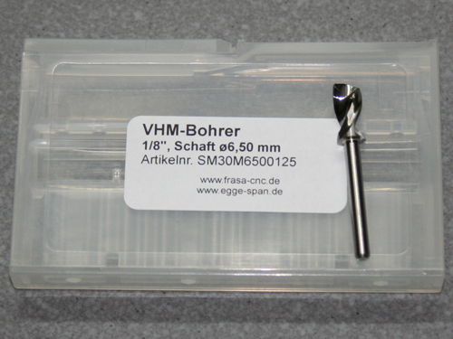 VHM-Bohrer mit 1/8 Schaft  6.50mm