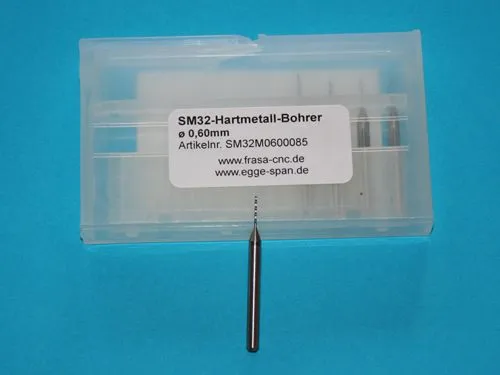SM 32 Hartmetall-Bohrer � 0.60mm