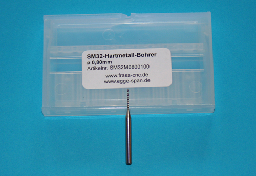 SM 32 Hartmetall-Bohrer  0.80mm