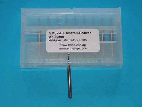 SM 32 Hartmetall-Bohrer � 1.30mm