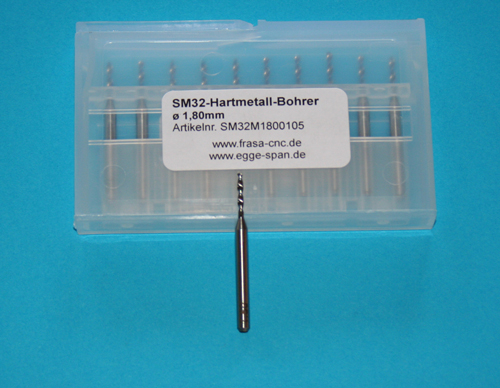 SM 32 Hartmetall-Bohrer  1.80mm