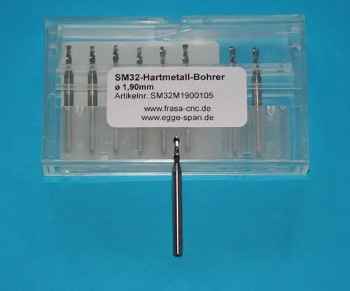 SM 32 Hartmetall-Bohrer � 1.90mm