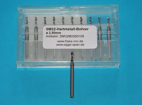 SM 32 Hartmetall-Bohrer � 2.50mm
