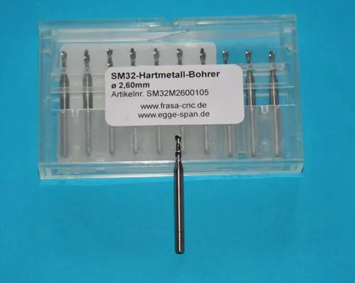 SM 32 Hartmetall-Bohrer � 2.60mm