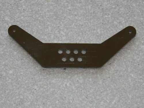 1 Seitenruderhebel SRH75 in 2,00mm GFK schwarz