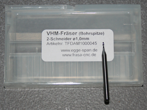 VHM-Frser 2-Schneider - ALU -  Bohrsp.   1.00mm