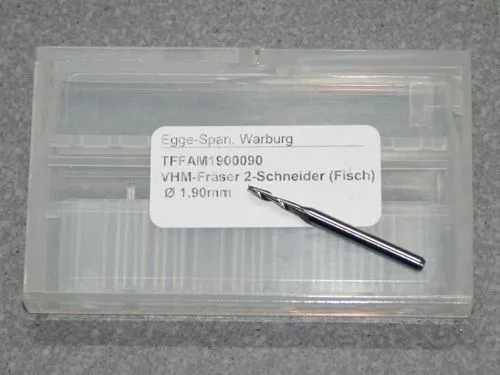 VHM-Fr�ser 2-Schneider (Fisch) � 1.90mm