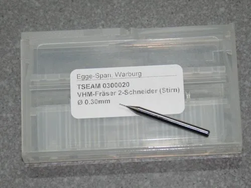 VHM-Fr�ser 2-Schneider (Stirn) � 0.30mm