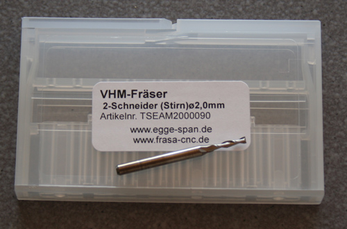 VHM-Frser 2-Schneider (Stirn)  2.00mm