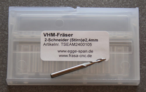 VHM-Frser 2-Schneider (Stirn)  2.40mm