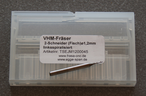 VHM-Frser 2-Schneider (Stirn)   1.20mm linksspiralisiert 