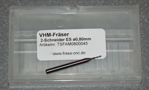 VHM-Fr�ser 2-Schneider ES � 0.80mm