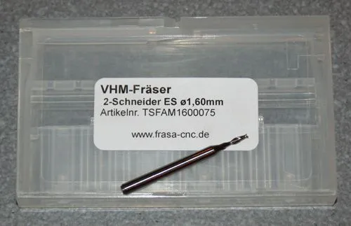 VHM-Fr�ser 2-Schneider ES � 1.60mm