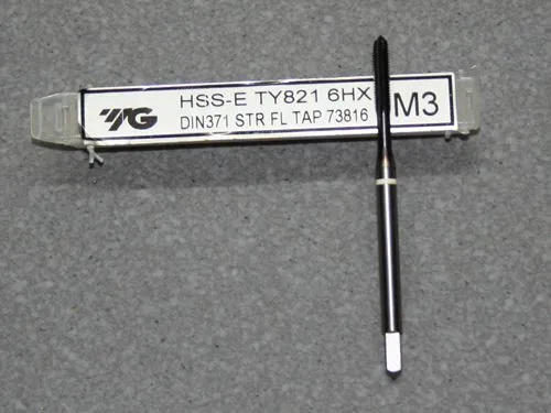HSS-E, M3 Gewindebohrer ISO Gewinde DIN 13 f�r Kupfer, Kunststoff und GFK / CFK