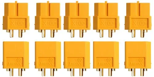 5 Paar Stecker + Buchse Goldkontakt XT60