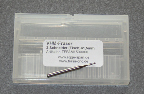 VHM-Frser 2-Schneider (Fisch)   1.50mm