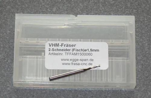 VHM-Fr�ser 2-Schneider (Fisch) � 1.50mm