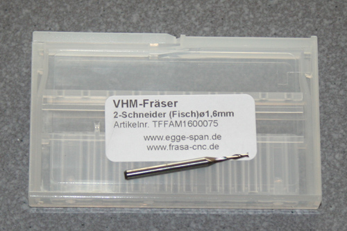 VHM-Fräser 2-Schneider (Fisch)  Ø 1.60mm
