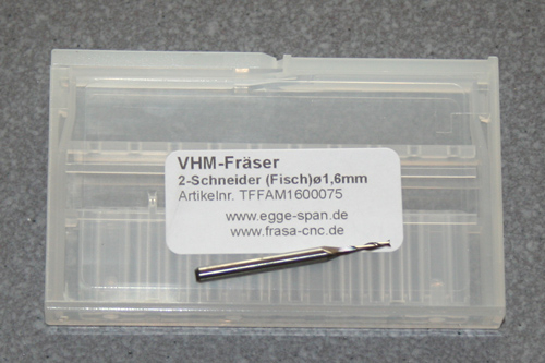 VHM-Frser 2-Schneider (Fisch)   1.60mm