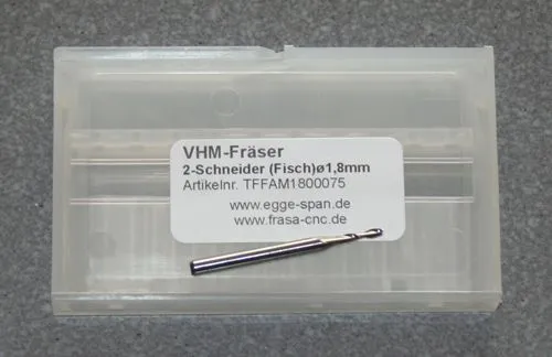 VHM-Fr�ser 2-Schneider (Fisch) � 1.80mm