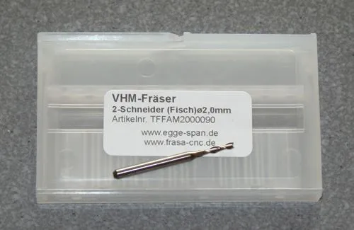 VHM-Fr�ser 2-Schneider (Fisch) � 2.00mm