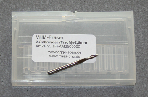 VHM-Frser 2-Schneider (Fisch)   2.50mm