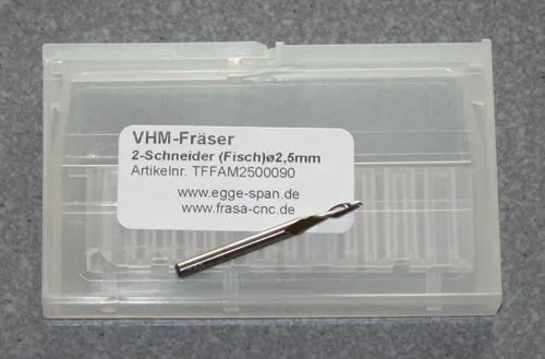 VHM-Fr�ser 2-Schneider (Fisch) � 2.50mm