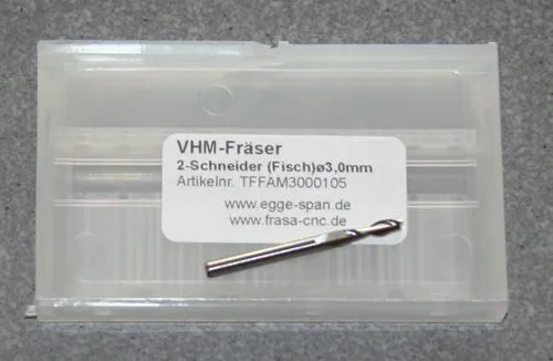 VHM-Fr�ser 2-Schneider (Fisch) � 3.00mm