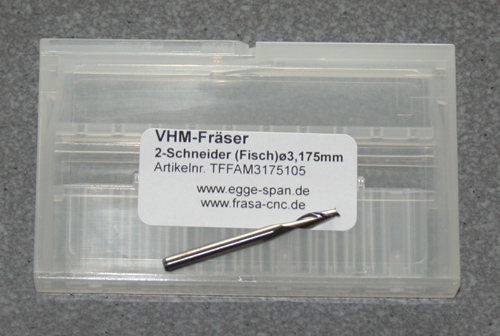 VHM-Frser 2-Schneider (Fisch)   3.175mm