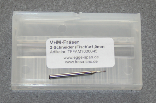 VHM-Frser 2-Schneider (Fisch)   1.00mm