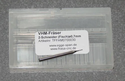 VHM-Fr�ser 2-Schneider (Fisch) � 0.70mm