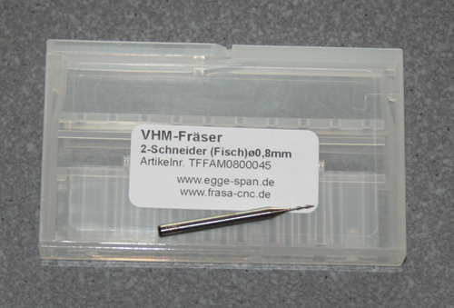 VHM-Fräser 2-Schneider (Fisch)  Ø 0.80mm