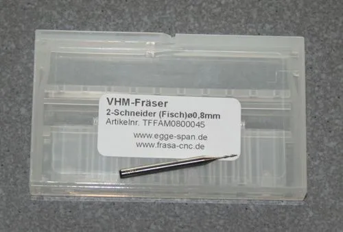 VHM-Fr�ser 2-Schneider (Fisch) � 0.80mm